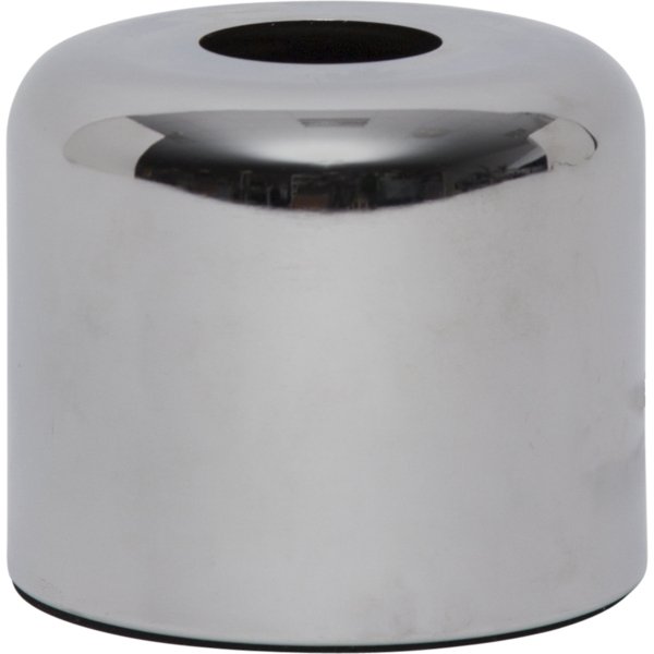 Schlichte Tischleuchte in chromoptik.