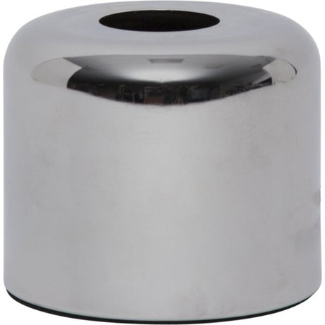 Schlichte Tischleuchte in chromoptik.