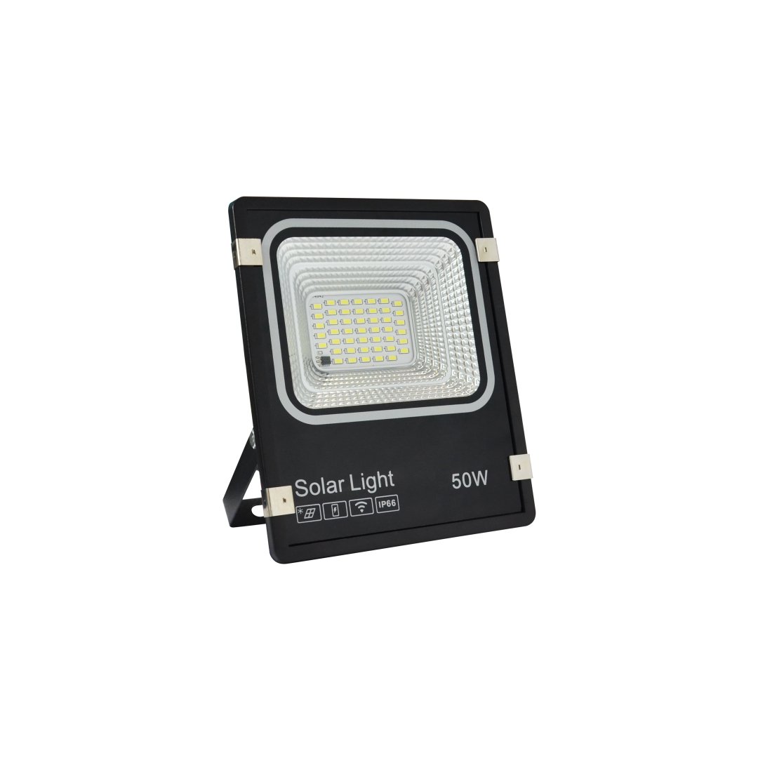 Solarstrahler, LED-Fluter, Solar mit Akku, 6 W PV, 700 lm, 6500K, IP66.
