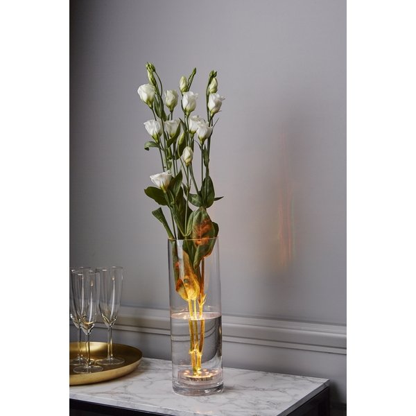Stylische RGB LED Tauchlampe für Vasen mit Fernbedienung.