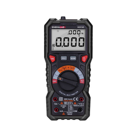 TrueRMS Digital-Multimeter mit Dual LCD Display und Buchsenbeleuchtung, 6.000 Counts.