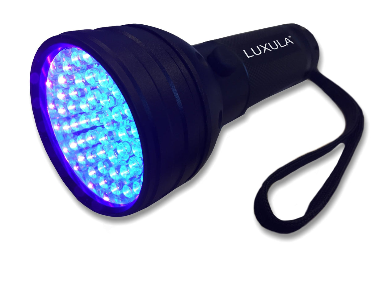UV-LED-Taschenlampe, 395 nm, 51 LEDs, 3xAA (Mignon).
