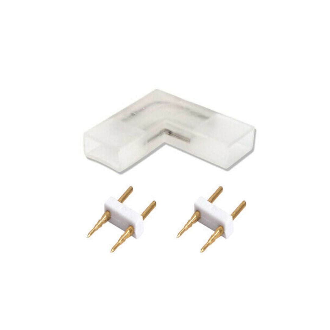 Verbinder für LED-Leuchtstreifen 2835-180 in L-Form.