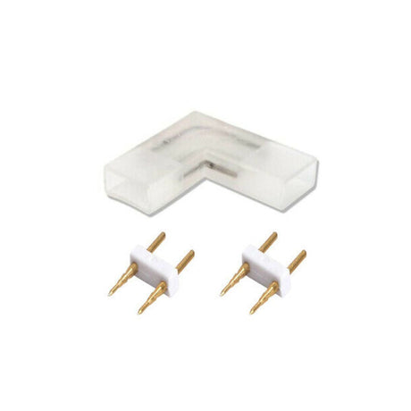 Verbinder für LED-Leuchtstreifen 2835-180 in L-Form.