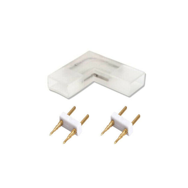 Verbinder für LED-Leuchtstreifen 2835-180 in L-Form.