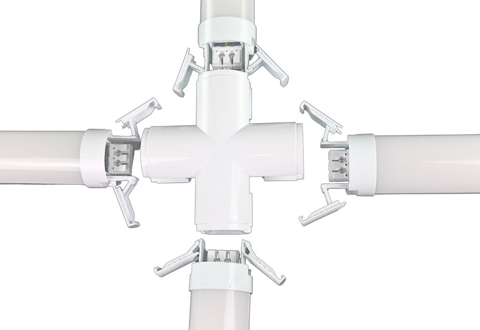 Verbindungsstück in X-Form für ELED200130, ELED200131, ELED200132.
