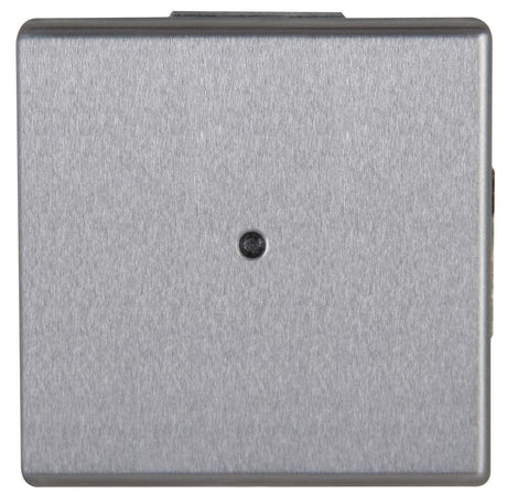 VISION, Kontroll-Taster, rot-beleuchtet, UP, stahlgrau.