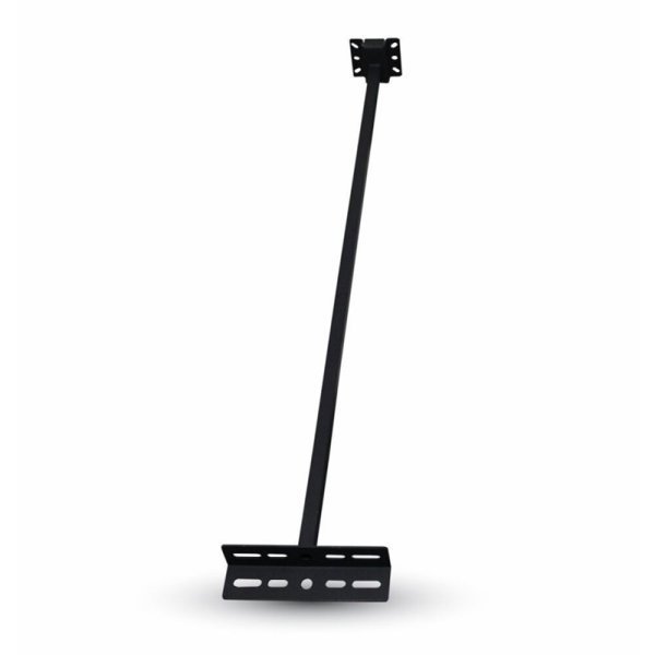 Wandhalterung für LED Fluter, 150x500mm, schwarz.