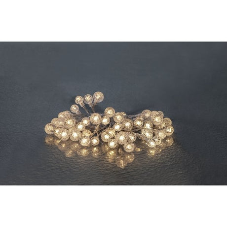 Wunderschöne Lichterkette mit kleinen Kugeln, IP44.