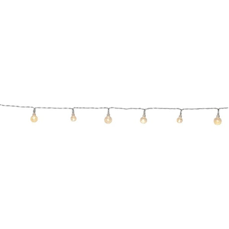 Wunderschöne Lichterkette mit kleinen Kugeln, IP44.