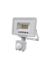 LED-Fluter mit Bewegungsmelder, 10 W, 4000 K (neutralweiß), 1000 lm, weiß, IP65, TÜV-geprüft