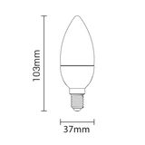 LED-Leuchtmittel, E14, 6W, 480lm, 2800K, Kerze, dimmbar
