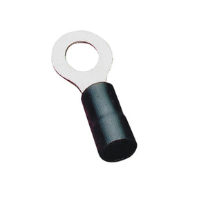 Rundsteckverbinder, isoliert, 15 Stk., 5,5 - 6 mm², 28 x 11,7 x 6,7 mm, schwarz.
