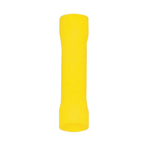 Stoß-/Schrumpfverbinder, isoliert, 20 Stk., 1,25 mm², 26 x 1,7 x 1,7 mm, gelb.