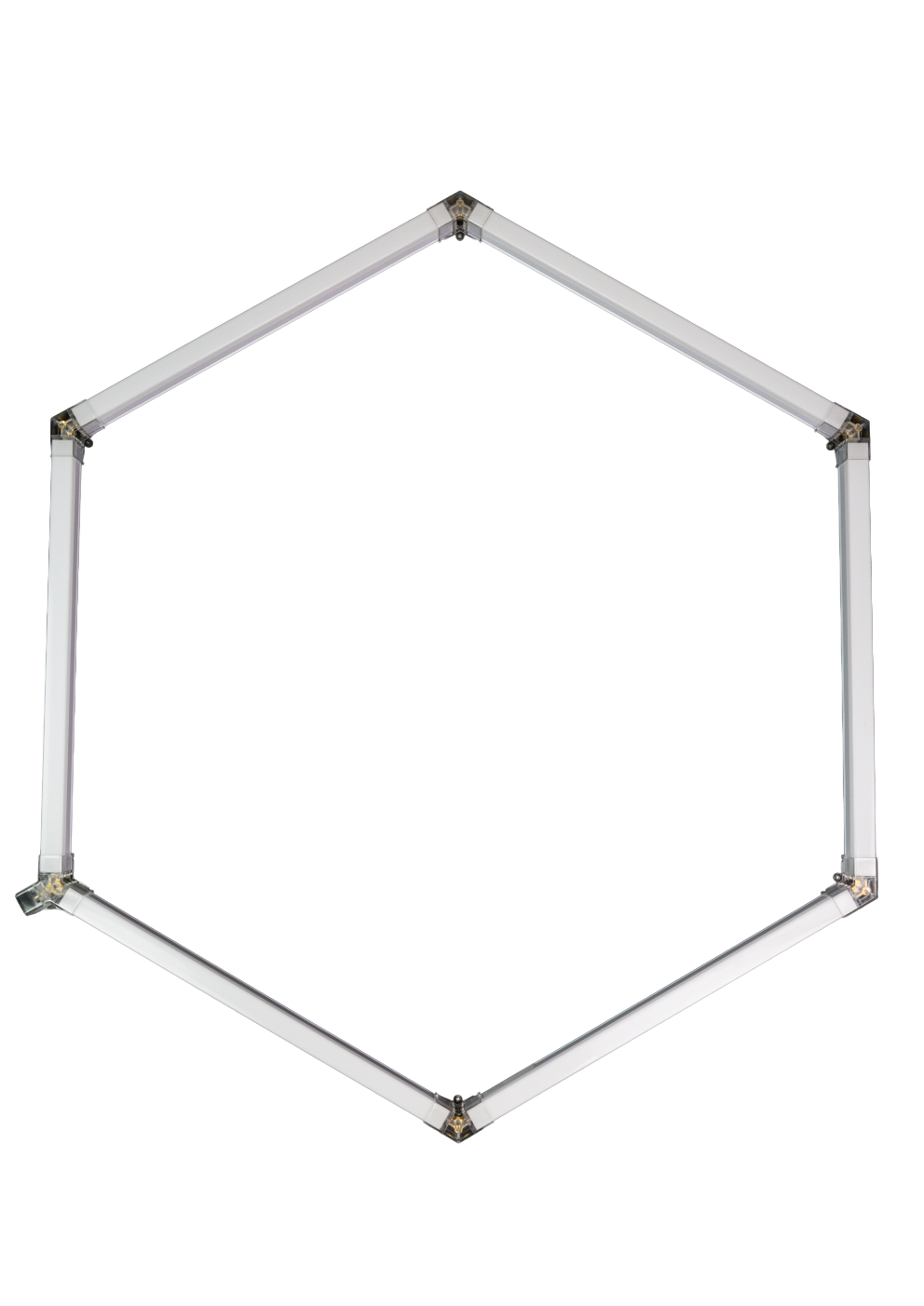 LED Deckenleuchte, HexaForm, 1er Set, 6500 K (Kaltweiß), Hexagon Leuchte, 40 W Garagenlampe, Salon Beleuchtung
