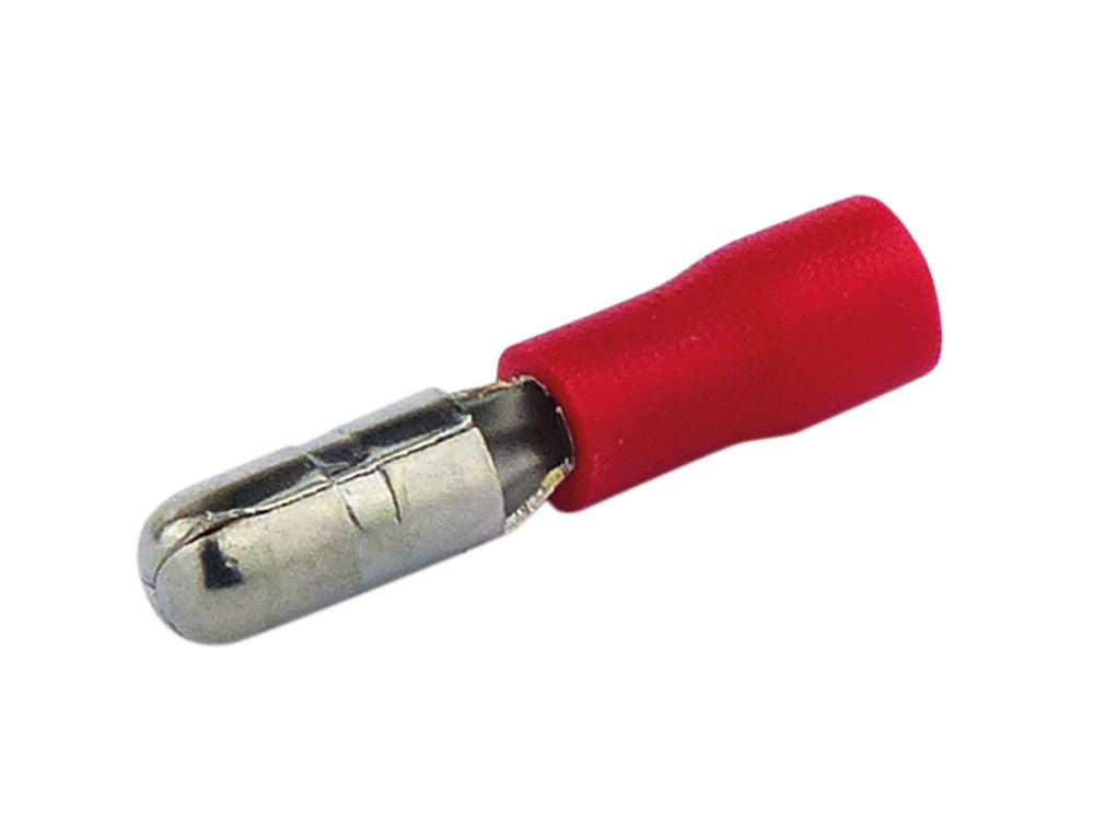 Rundstecker 0.5-1.5 mm 50 Stück rot in Plastikbox