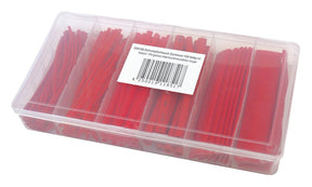 Schrumpfschlauch-Sortiment 100-teilig Rot, Box.