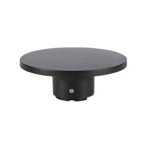 Runde LED Wandleuchte, 12 W, IP65, 1200 lm, 3000 K, schwarz.
