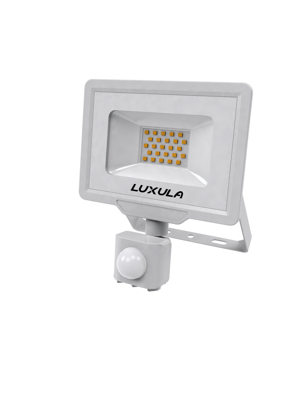 LED-Fluter mit Bewegungsmelder, 20 W, 3000 K (warmweiß), 2000 lm, weiß, IP65, TÜV-geprüft