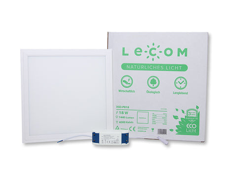LED Panel, 30x30 cm, 18 W, 1440 lm, 4000 K