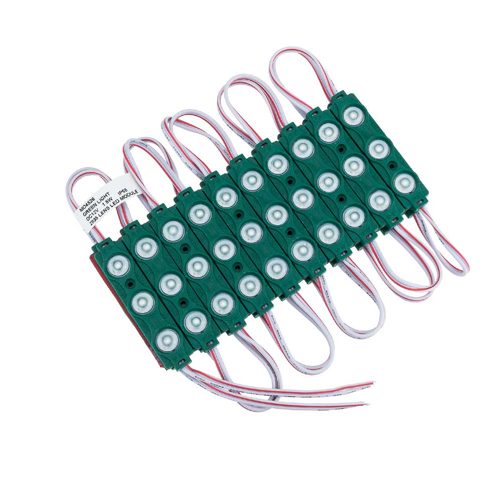 LED-SMD 3 Modul, 2835, 1,5 W, 120 lm,  IP65, grün