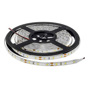 LED-Streifen, 48W, 12V, kaltweiß, 120 LEDs/m, IP54, 5m, 8mm.
