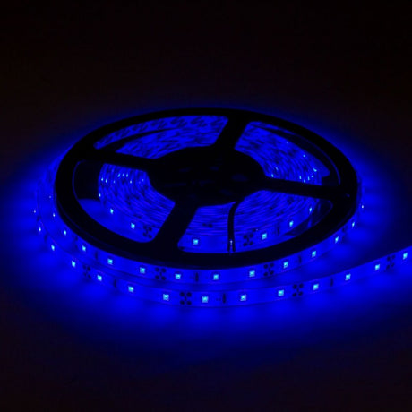 LED-Streifen, 24W, 12V, 60 LEDs/m, IP54, 5m, blau.