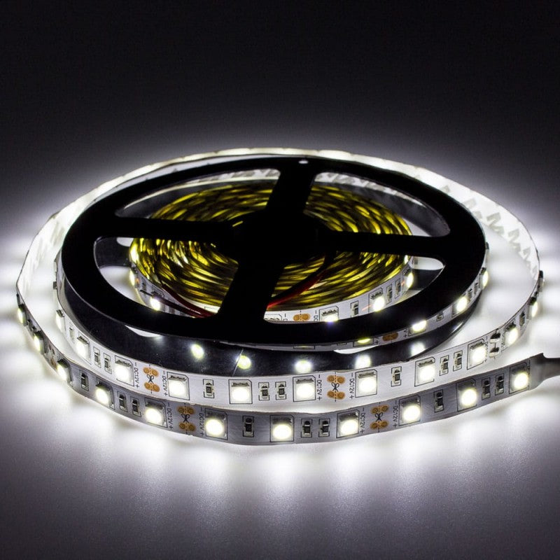 LED-Streifen, 72W, 12V, kaltweiß, 60 LEDs/m, 5m, 10mm