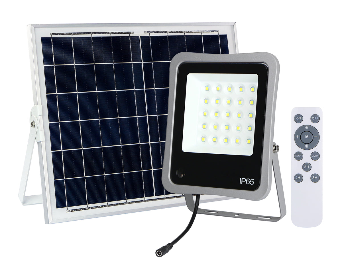 Solar-LED-SMD-Fluter mit Fernbedienung, 6 W, 400 lm, IP65, 6000 K