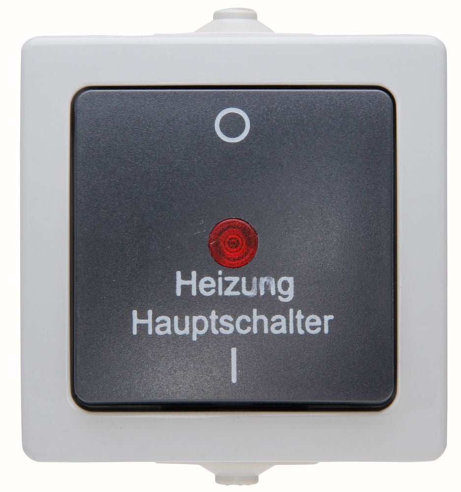 NAUTIC, Heizungsnotschalter, AP, grau