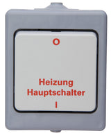 STANDARD, Heizungsnotschalter, AP, grau