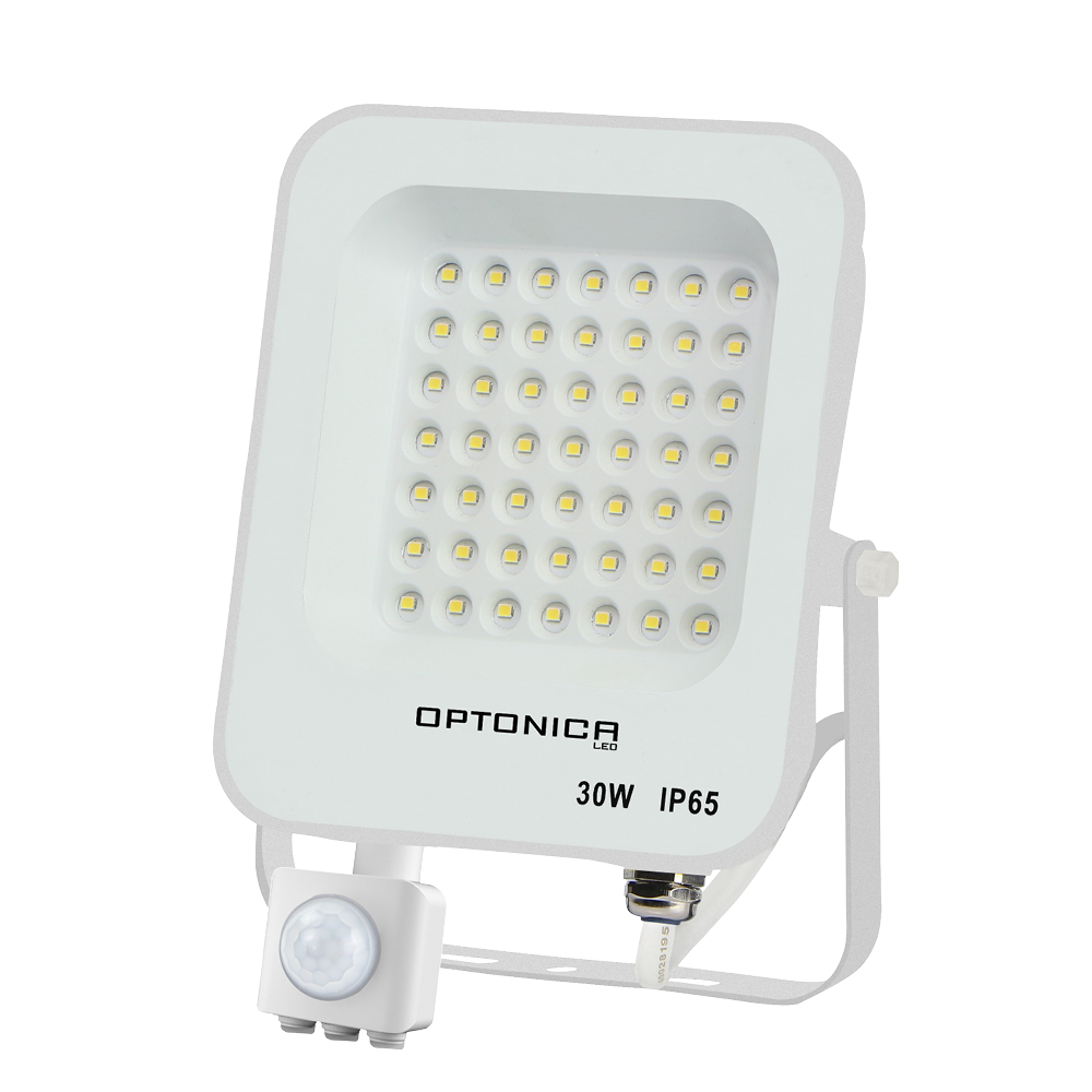 LED-Fluter, 30 W, 6000 K, IP65, Bewegungsmelder