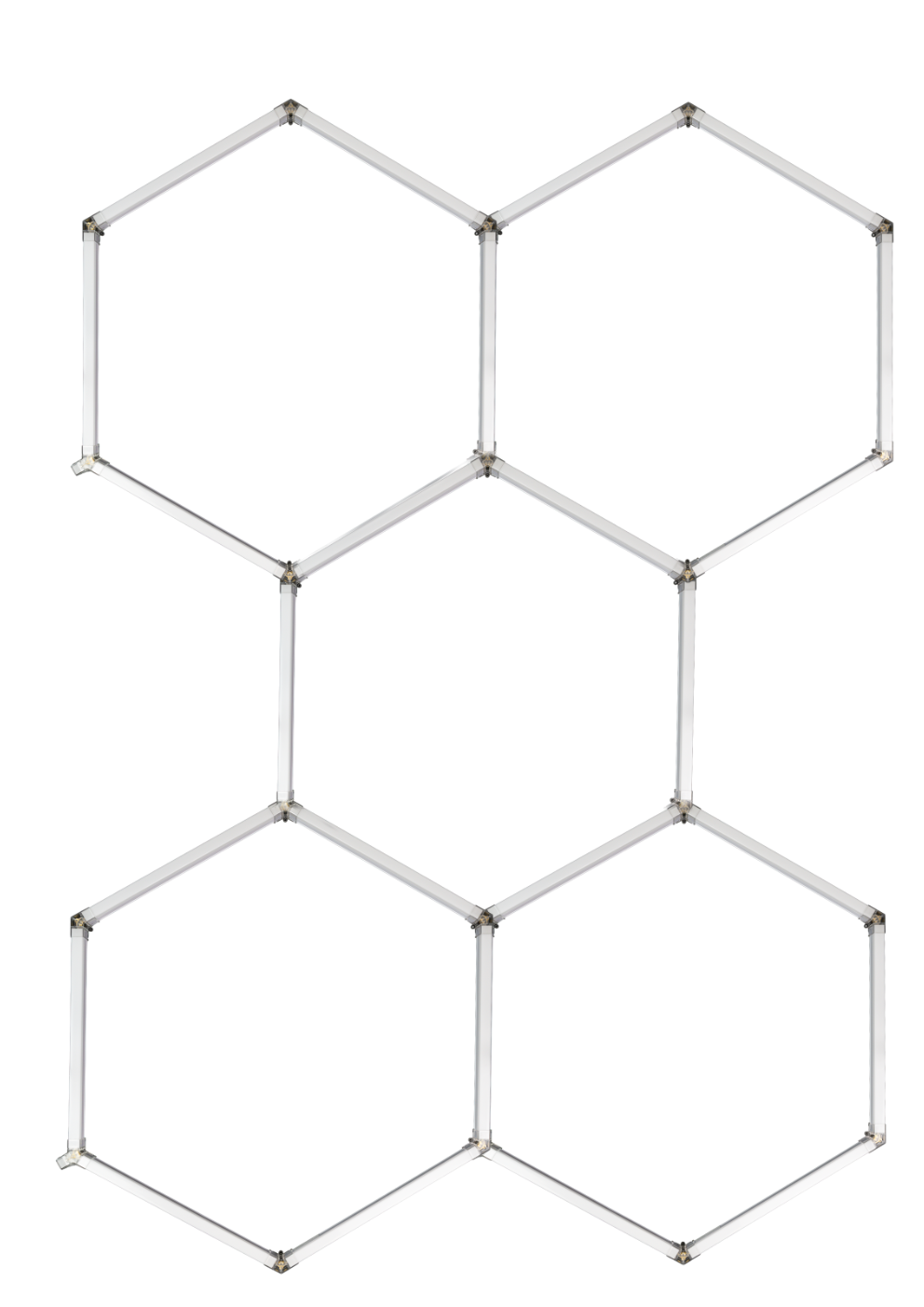 LED Deckenleuchte, HexaForm, 5er Set, 6500 K (Kaltweiß), Hexagon Leuchte, Garagenlampe, Salon Beleuchtung