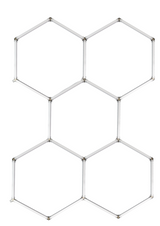 LED Deckenleuchte, HexaForm, 5er Set, 6500 K (Kaltweiß), Hexagon Leuchte, Garagenlampe, Salon Beleuchtung