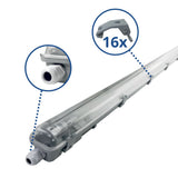 LED-Wannenleuchte, 22 W, 2000 lm, 6000 K, 158,5 cm, IP65, 1 flammig.