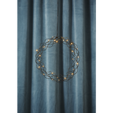 LED-Dekokranz "Curly", ca. 30 cm Ø, schwarz.
