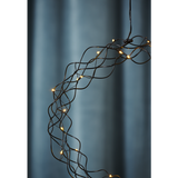 LED-Dekokranz "Curly", ca. 30 cm Ø, schwarz