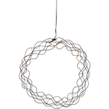 LED-Dekokranz "Curly", ca. 30 cm Ø, schwarz
