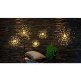 3D-LED-Standleuchte "Firework", ca. 120 cm hoch in schwarz.