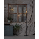 3D-LED-Standleuchte "Firework", ca. 120 cm hoch in schwarz.