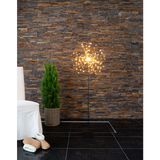 3D-LED-Standleuchte "Firework", ca. 120 cm hoch in schwarz.