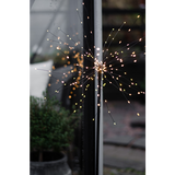 3D-LED-Standleuchte "Firework", ca. 120 cm hoch in schwarz.