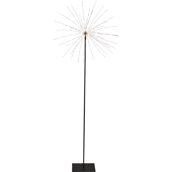 3D-LED-Standleuchte "Firework", ca. 120 cm hoch in schwarz.