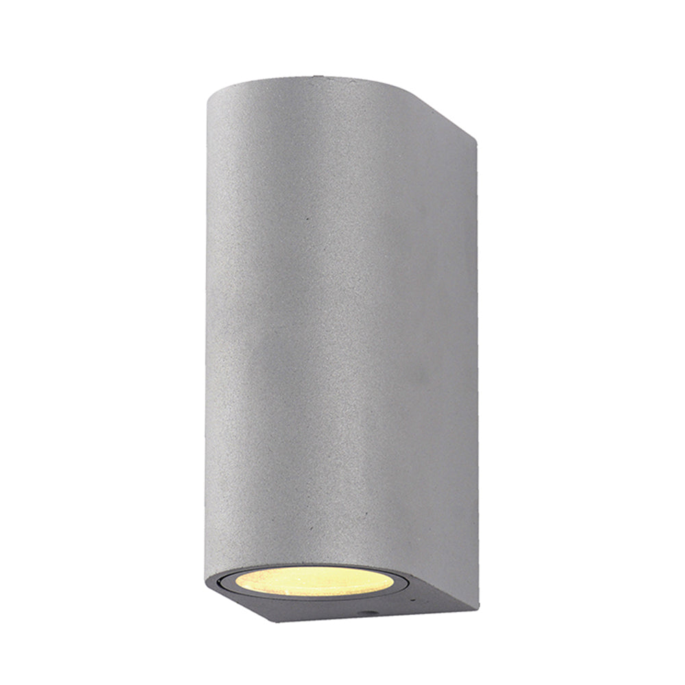 LED Wandleuchte, Aluminium, silber, IP54, 2xGU10, AC220-240V