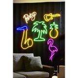 LED Neon Leuchtschriftzug "Party" für den Innen- und Außenbereich