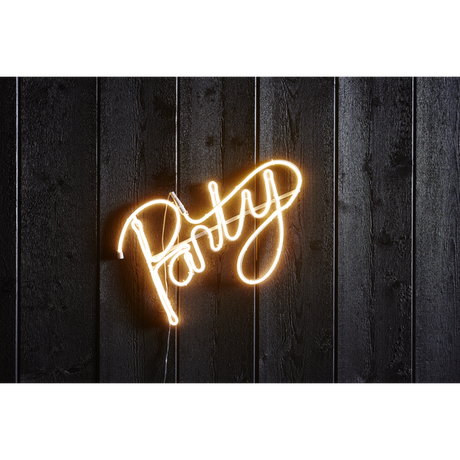 LED Neon Leuchtschriftzug "Party" für den Innen- und Außenbereich