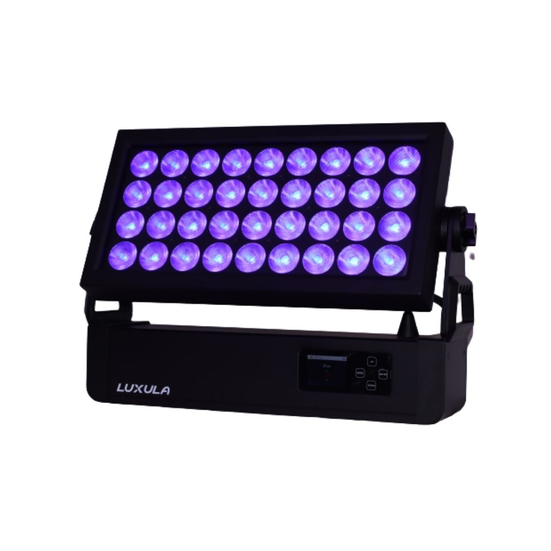 LUXULA Outdoor-LED-Wash, 36 x 15W RGBW, IP65, WDMX