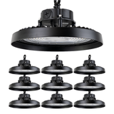 LED-Hallenstrahler, UFO, Leistung einstellbar, 100/150/200W, 4000 K (neutralweiß), 17000-34000 lm, IP65, LIFUD, 0-10V dimmbar, 3-in-1 Leuchte, hohe Energieeffizienz