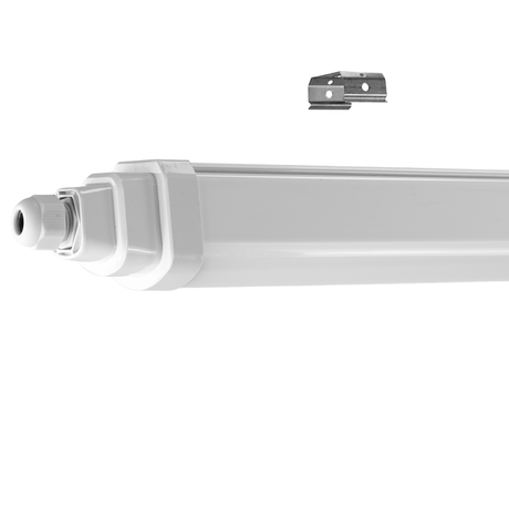 LED Feuchtraumleuchte, 60 cm, 18 W, 2160 lm, 4000 K (neutralweiß), IP65, IK06, durchschleifbar, mit Quick Connector