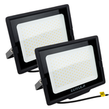 2er Pack LED-Fluter, 150 W, 4000 K (neutralweiß), 15000 lm, schwarz, IP65